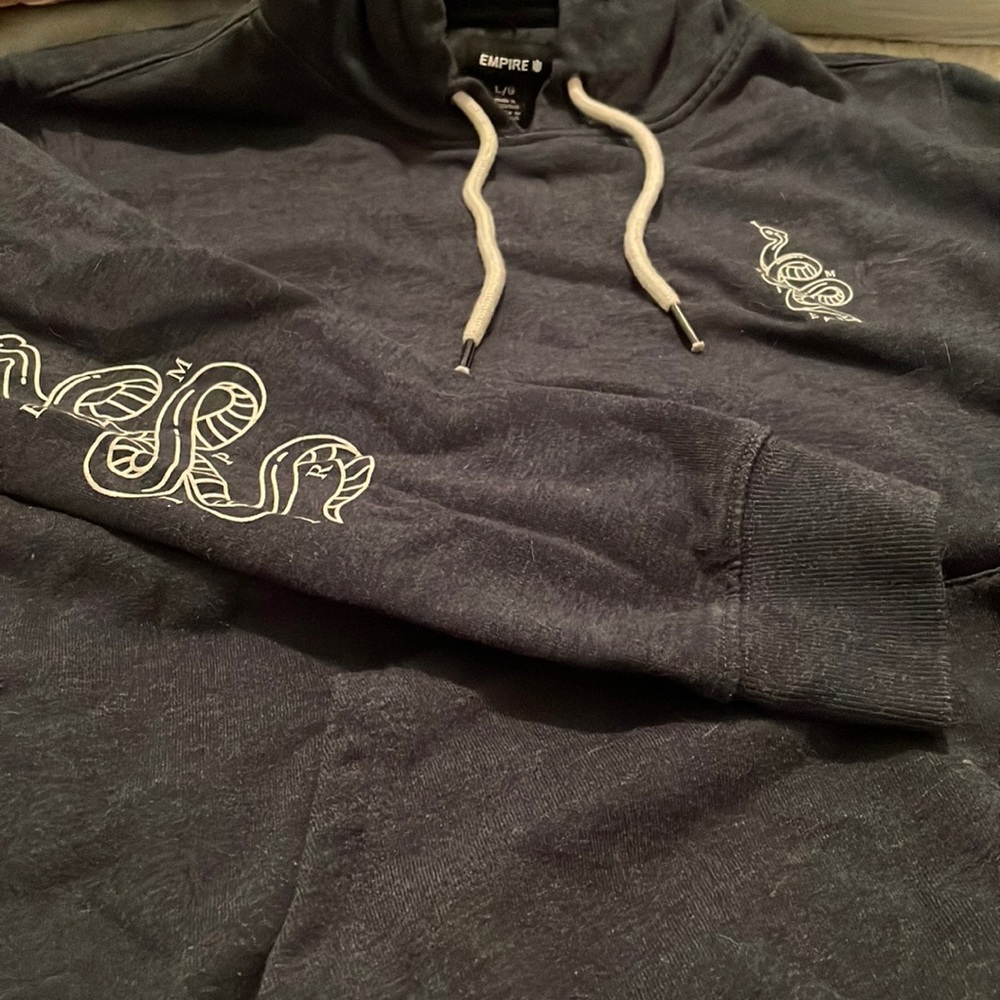 EMPIRE navy Snake hoodie